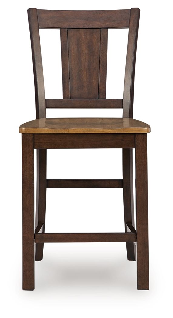 Rylandeen - Barstool (Set of 2) - Light Brown / Dark Brown
