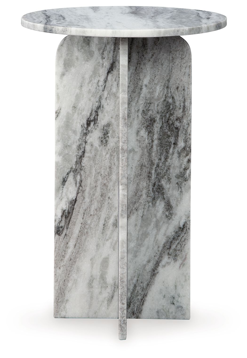 Keithwell - Round Accent Table - Gray