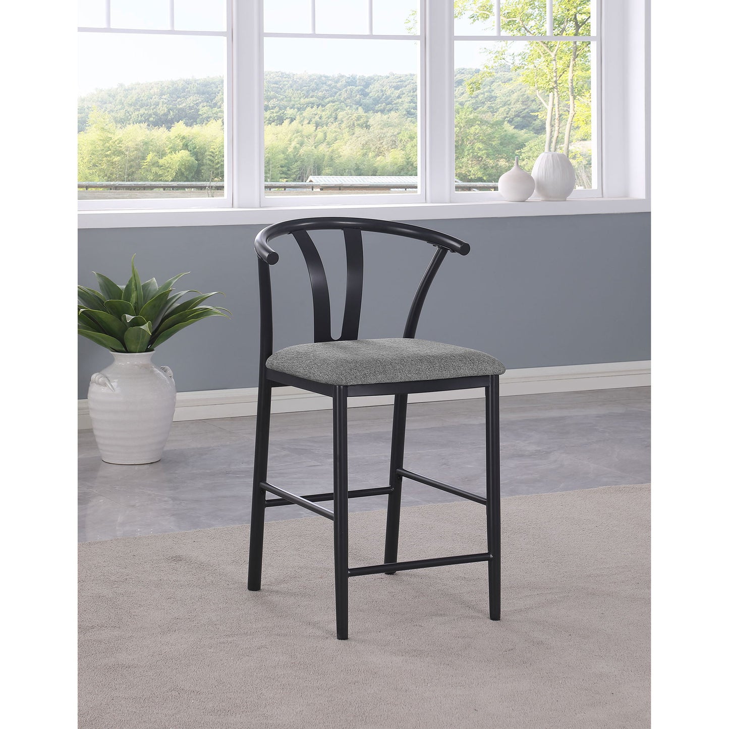Tazman - Counter Height Dining Side Chair (Set of 2) - Gray