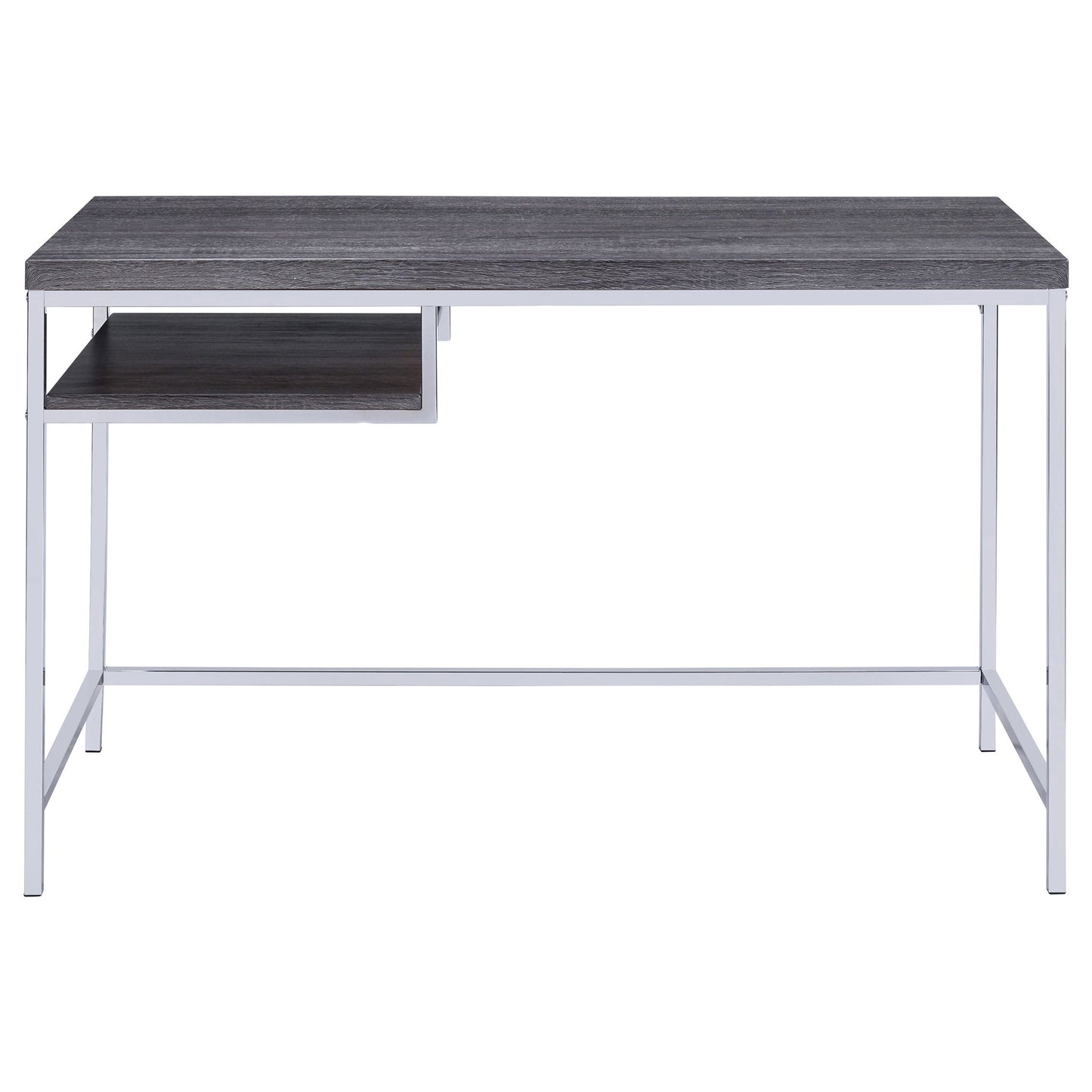 Rectangular Writing Desk, Compact Size For Home Office - Gray