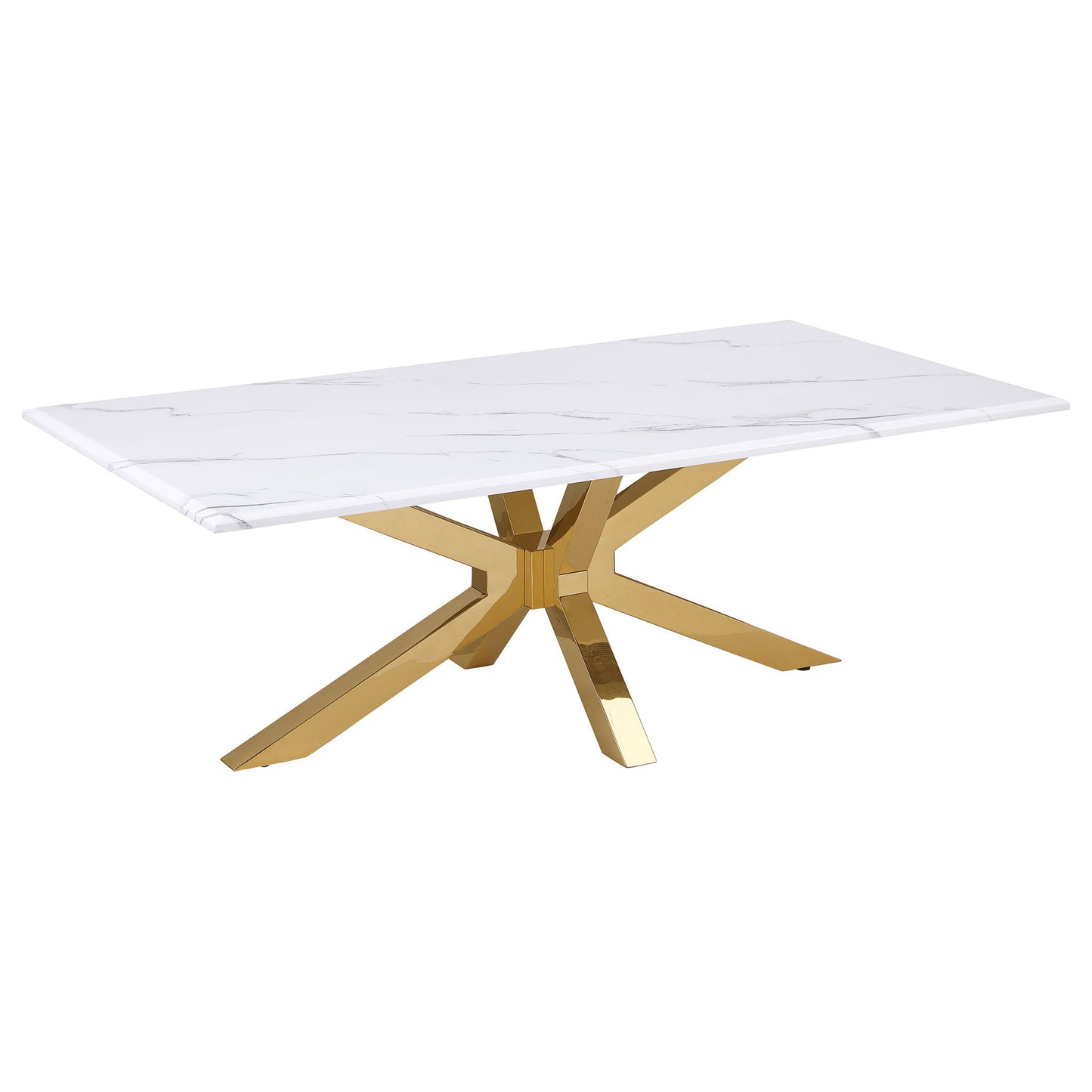 Maciel - 2 Piece Marble Coffee And End Table Set With Base Marble - White Marble