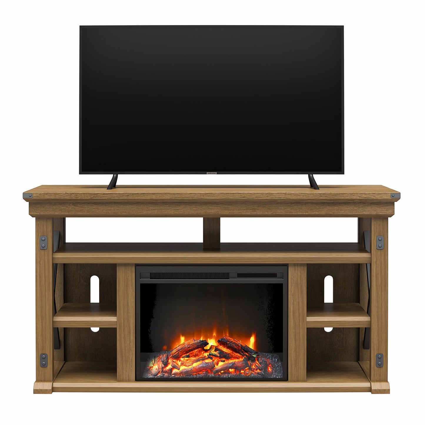 Wildwood - Fireplace TV Stand - Gray