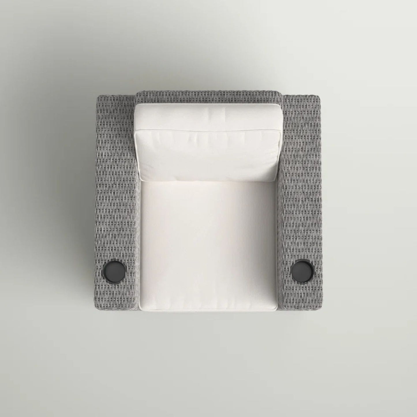 Elegant Patio Chair With Cushions - Gray