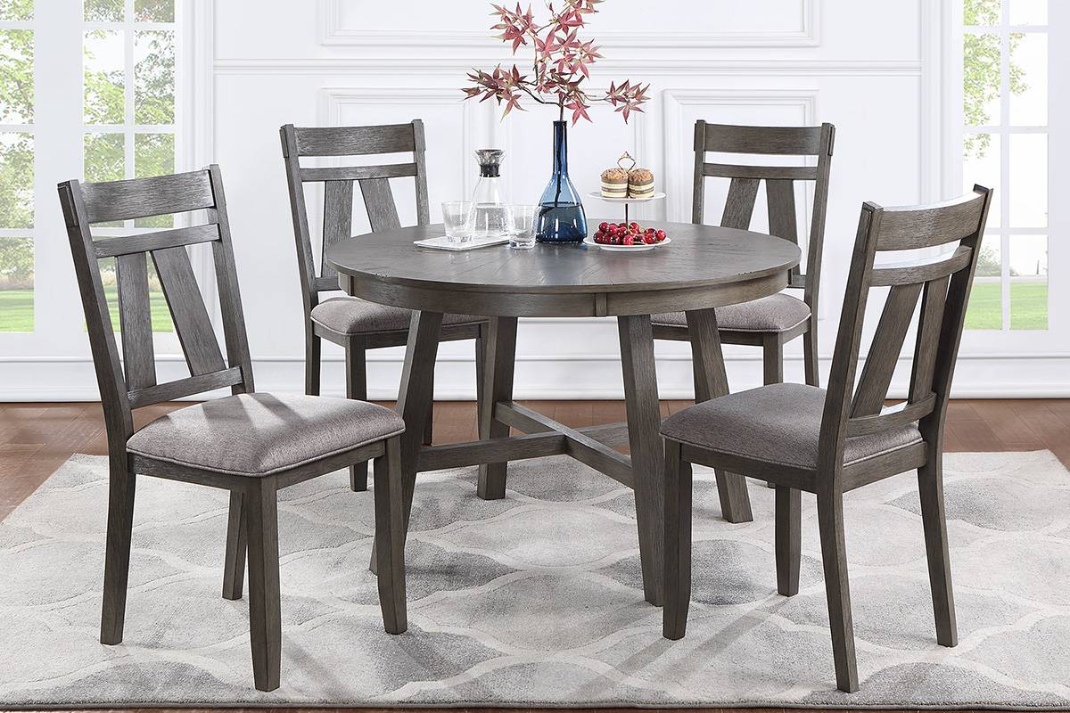 5 Pcs Dining Set, Round