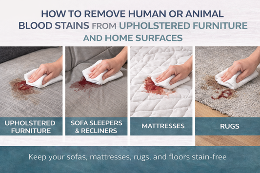 How to Remove Human or Animal Blood Stains from Upholstered Furniture and Home Surfaces