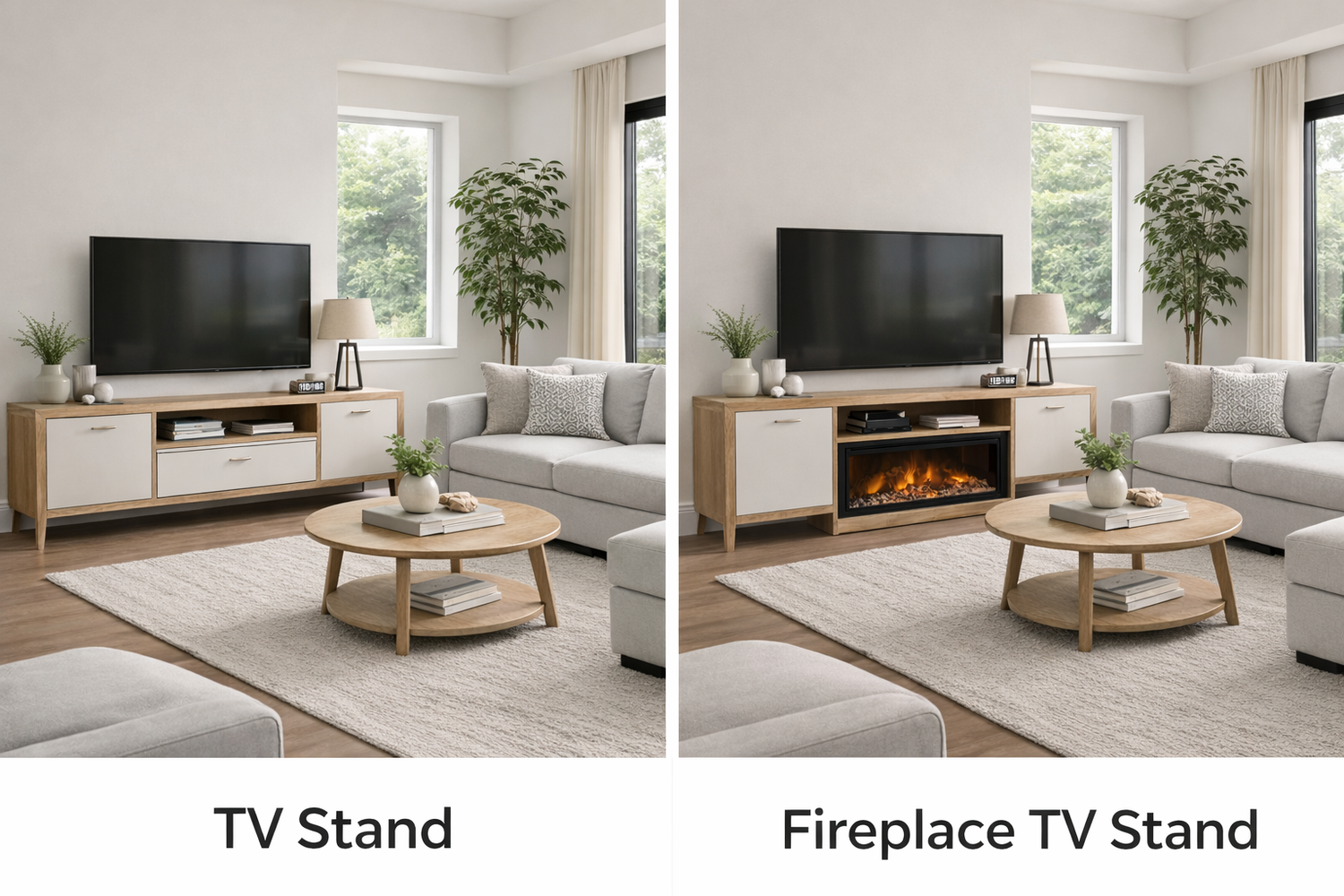 TV Stand vs Fireplace TV Stand: Which One Fits Your Living Room Best?