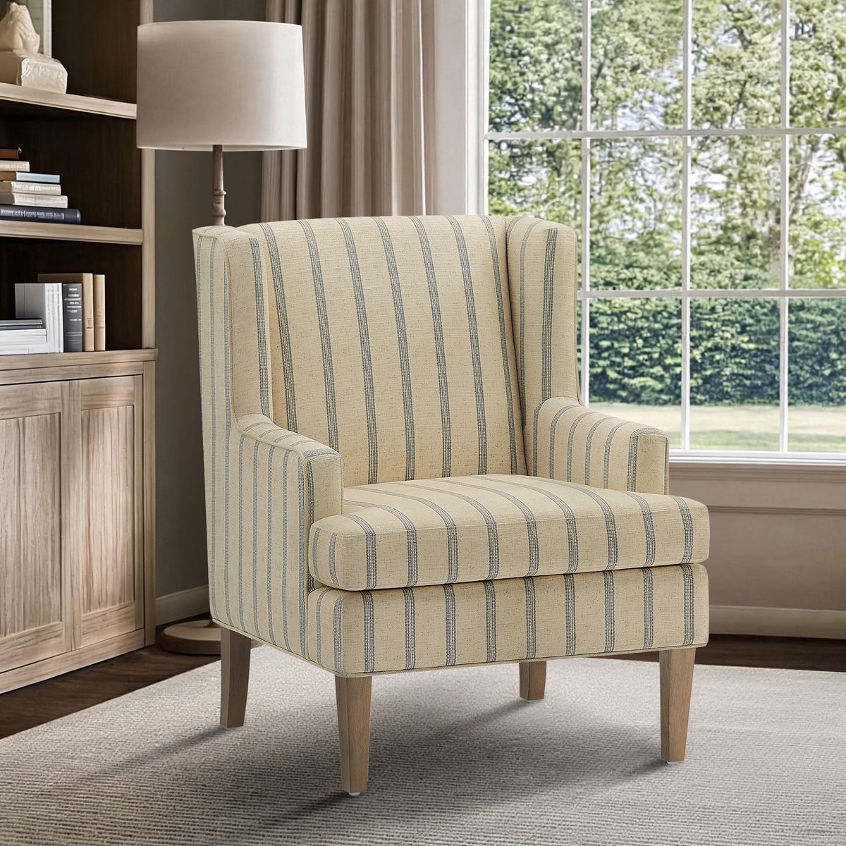 Decker - Wingback Armchair - Natural