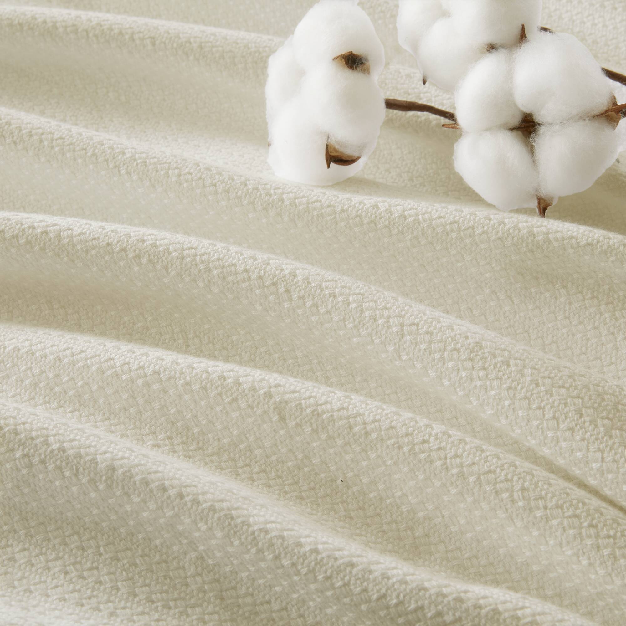 Liquid Cotton - Blanket - Ivory