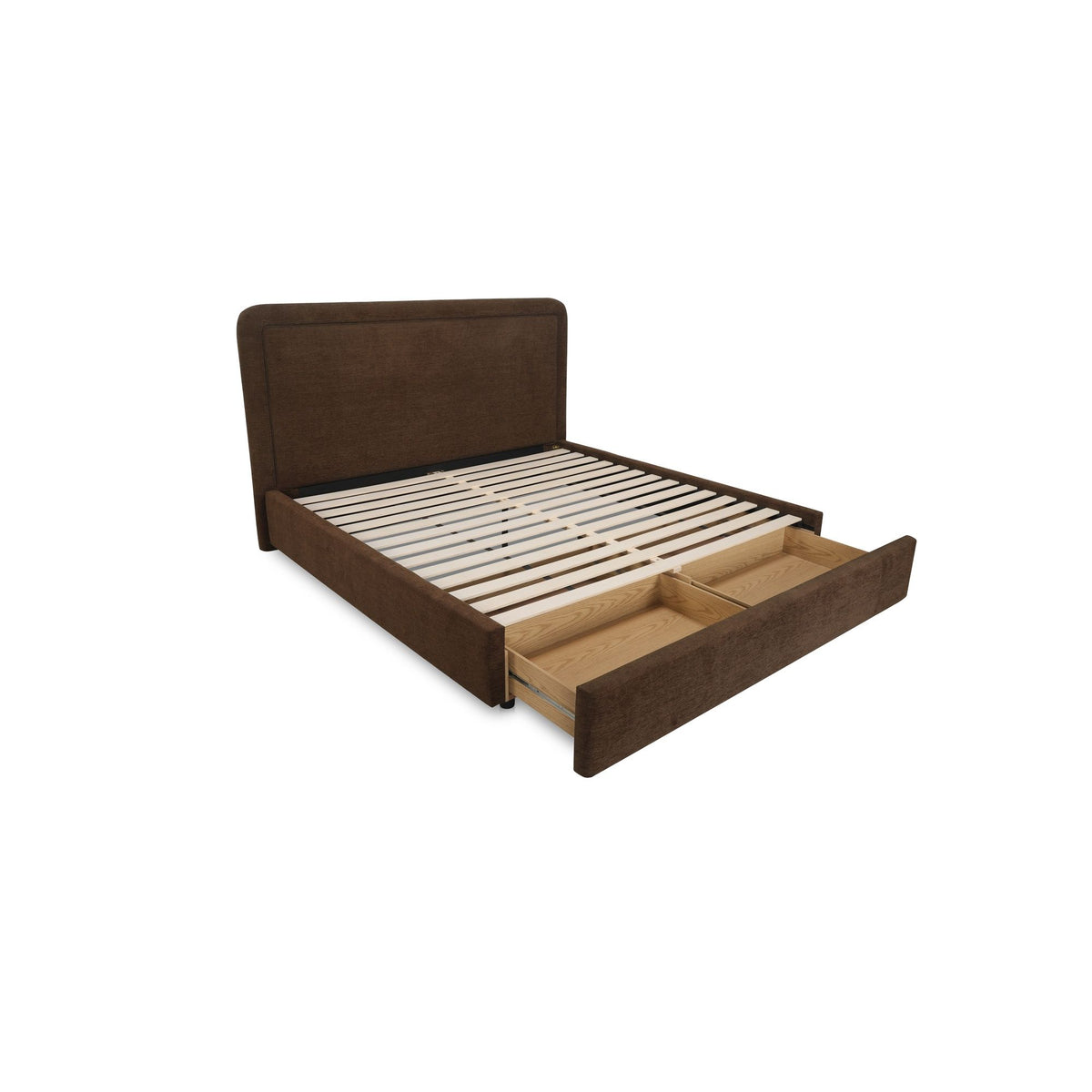Simon - King Storage Bed - Brown