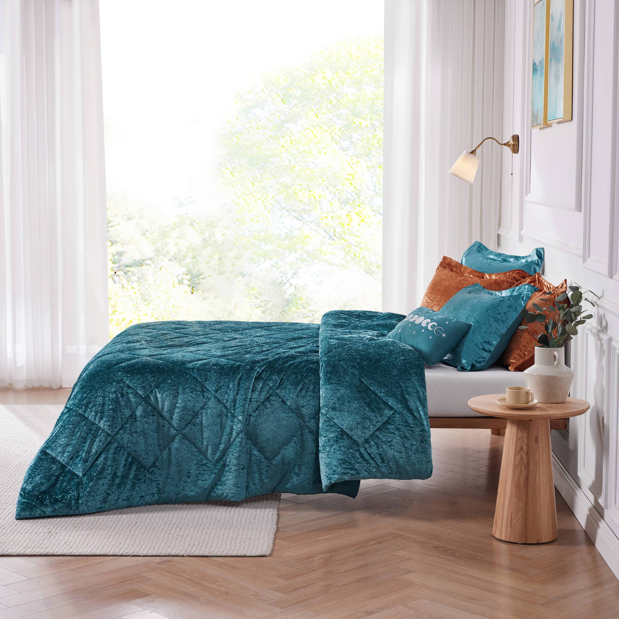 Felicia - Comforter Set - Teal