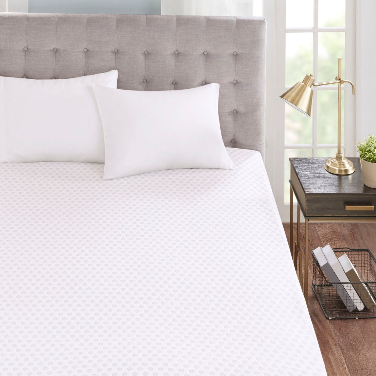 Gel Memory Foam With Cooling Cover Hypoallergenic Mattress Topper - King