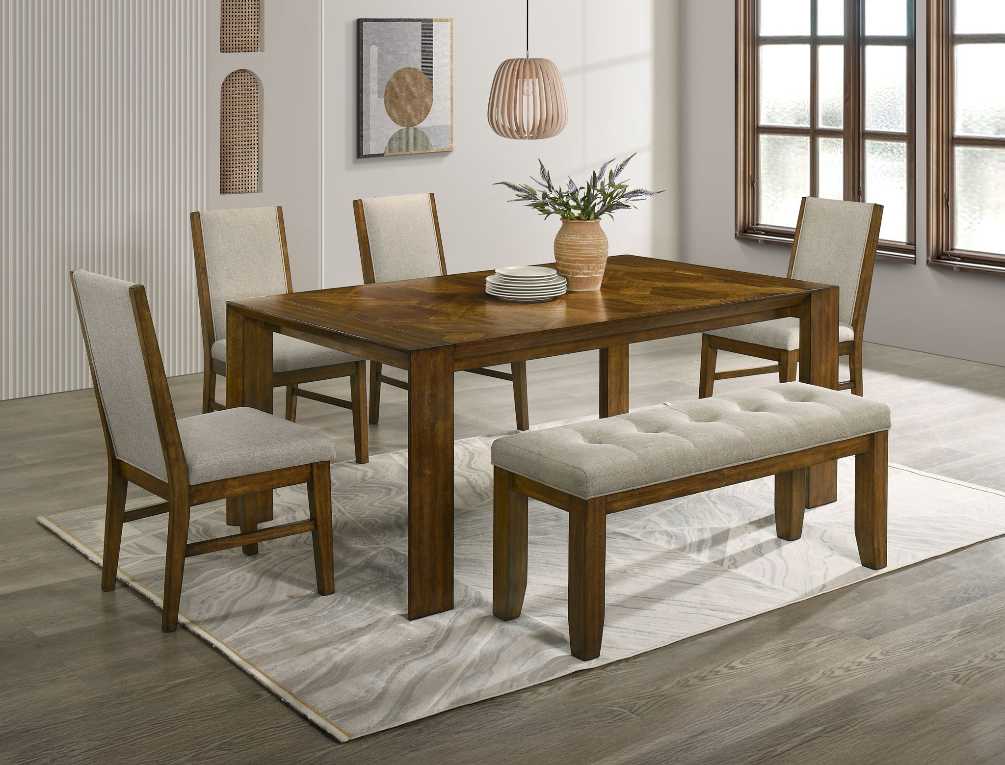 Hollister - Bench - Brown / Gray