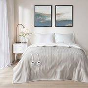Fleece to Sherpa - King Comfort Heated Blanket - Tan