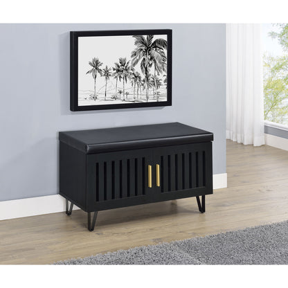 Clackamas - 2 Door Storage Bench With Padded Seat