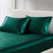 Satin - King Luxury Pillowcases (Set of 2) - Emerald