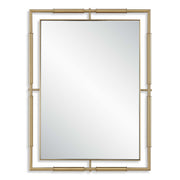 It's All Connected - Rectangle Brass Mirror