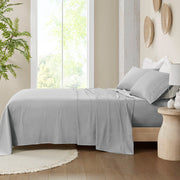 300 Thread Count Organic Cotton - King Deep Pocket Sheet Set - Gray