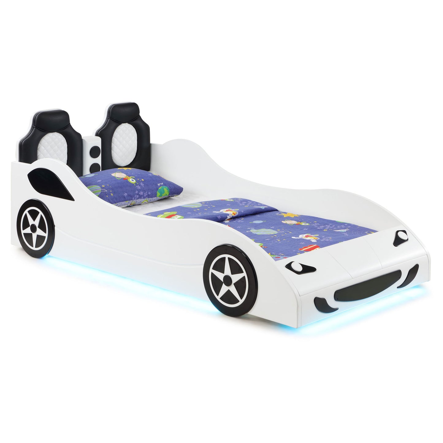 Solana - Race Car Bed With Underglow Lights