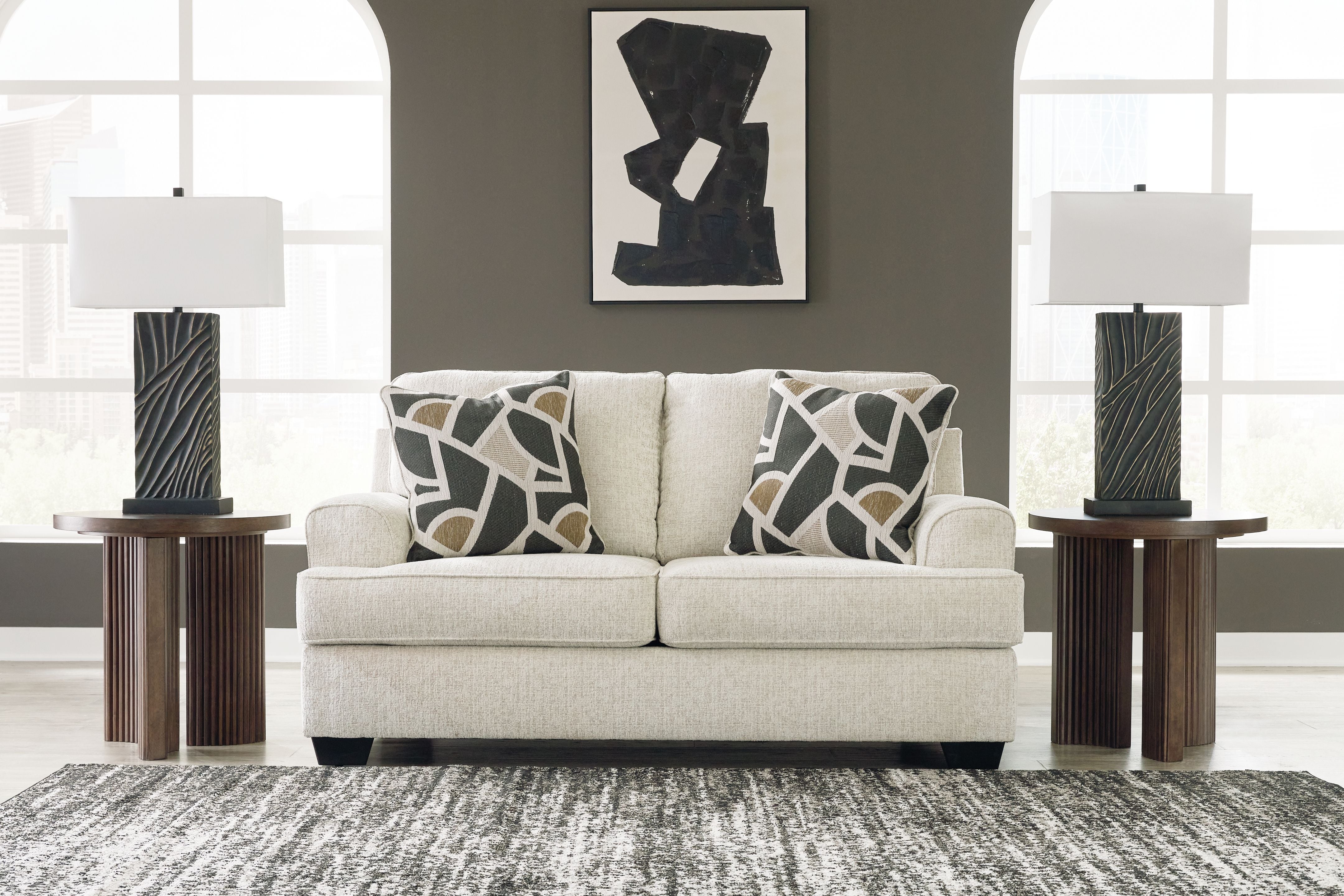 Heartcort - Loveseat - Quartz
