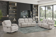 Camden - Glider Recliner - Beige / Brown
