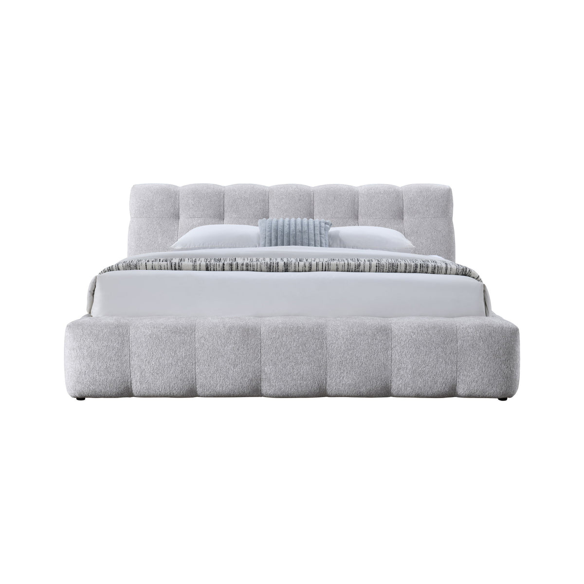 Hannah - Eastern King Bed - Gray