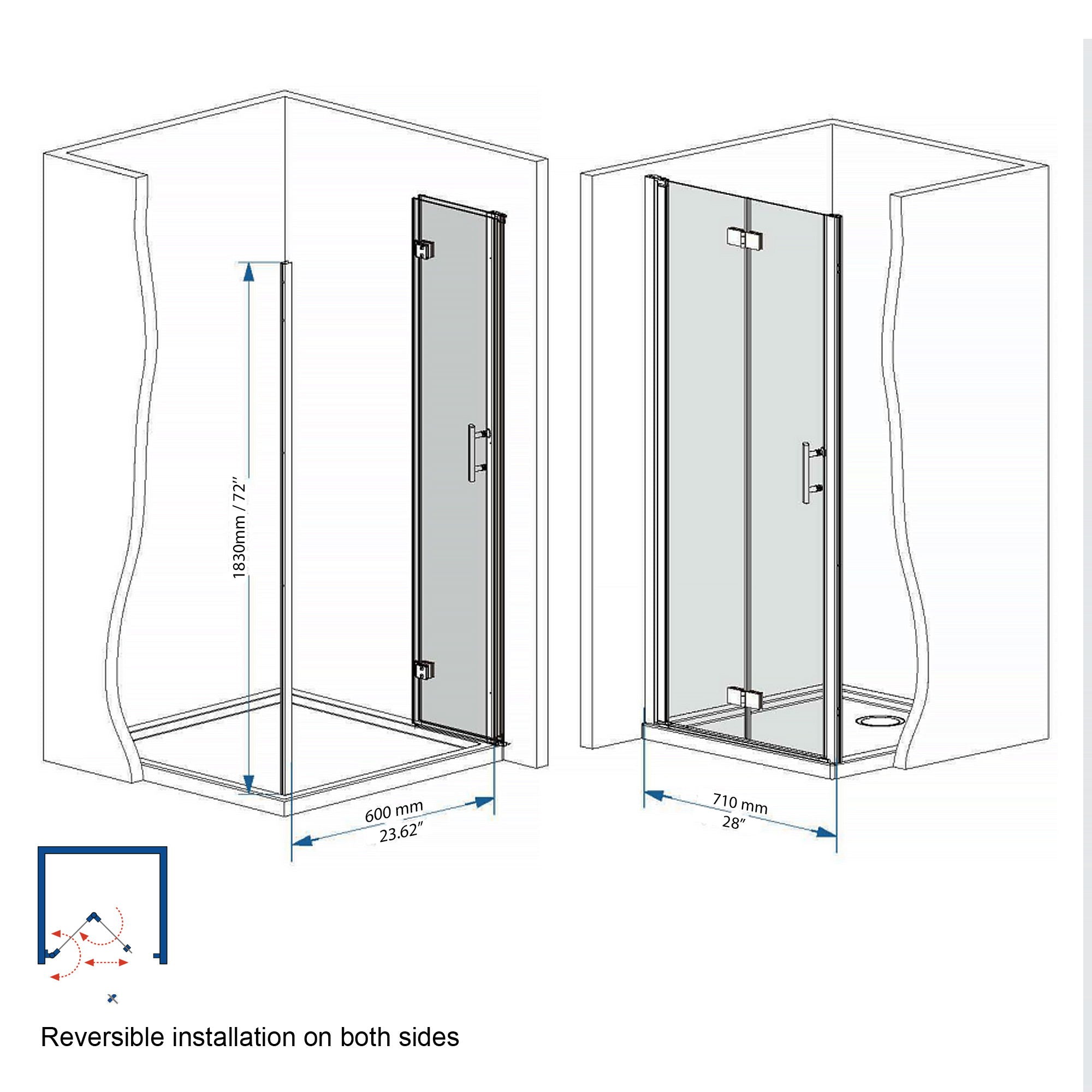 Bifold Shower Door