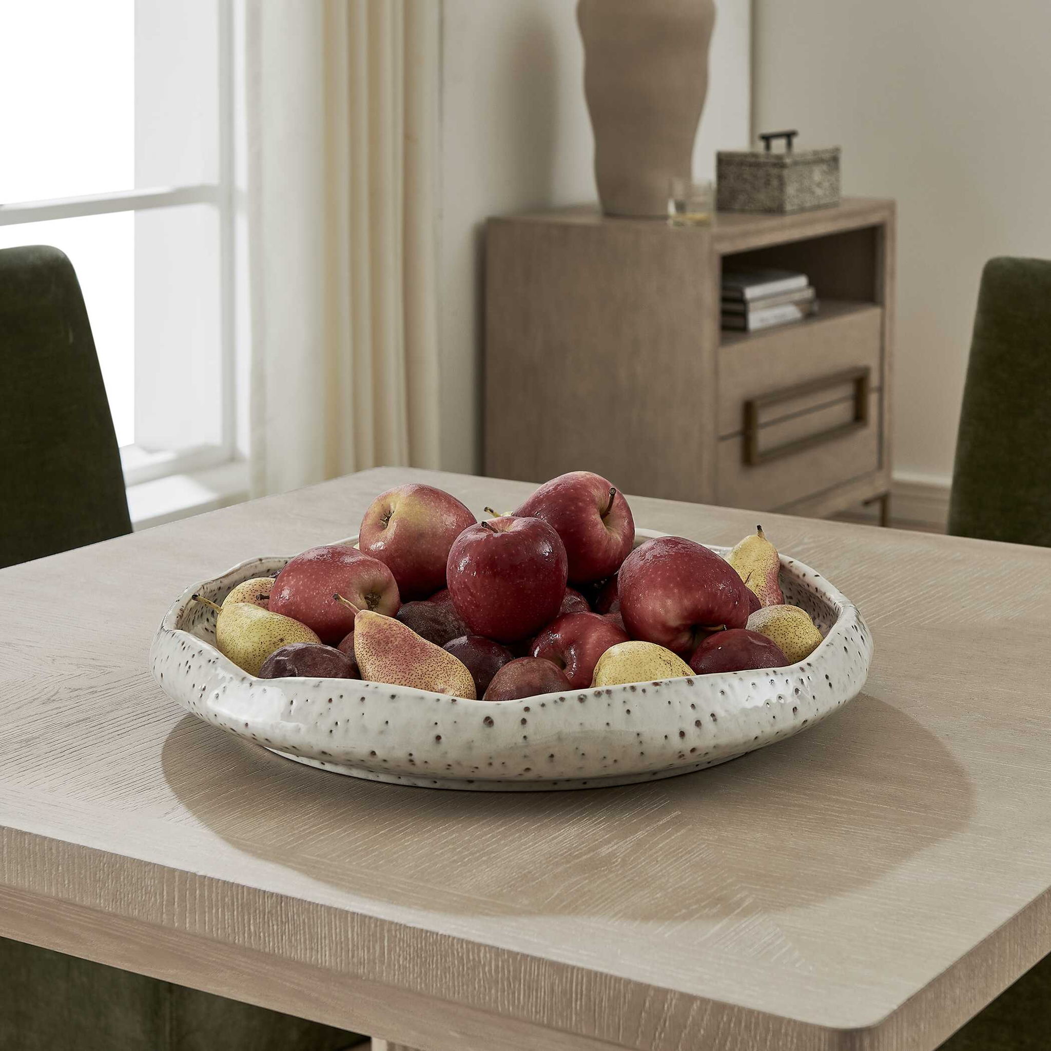 Stardust Ripple - Indoor-Outdoor Bowl - White