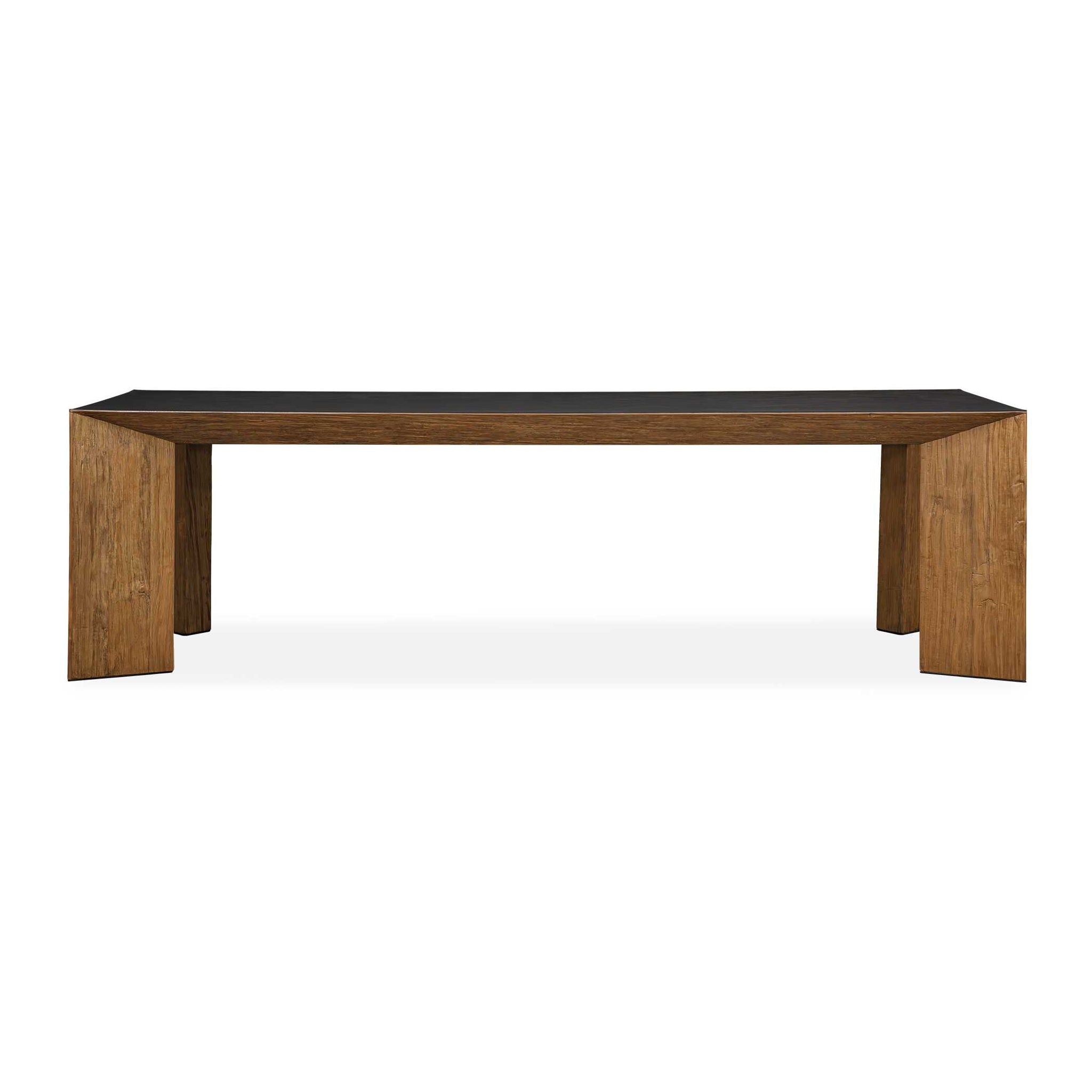 Kelvin - Modern Dining Table - Gray / Woodtone