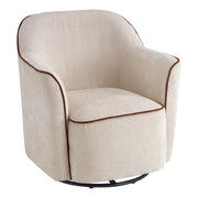 360° Swivel Accent Chair With Flared Arms