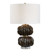 Jaudon - Stacked Table Lamp - Black / Bronze / Brown