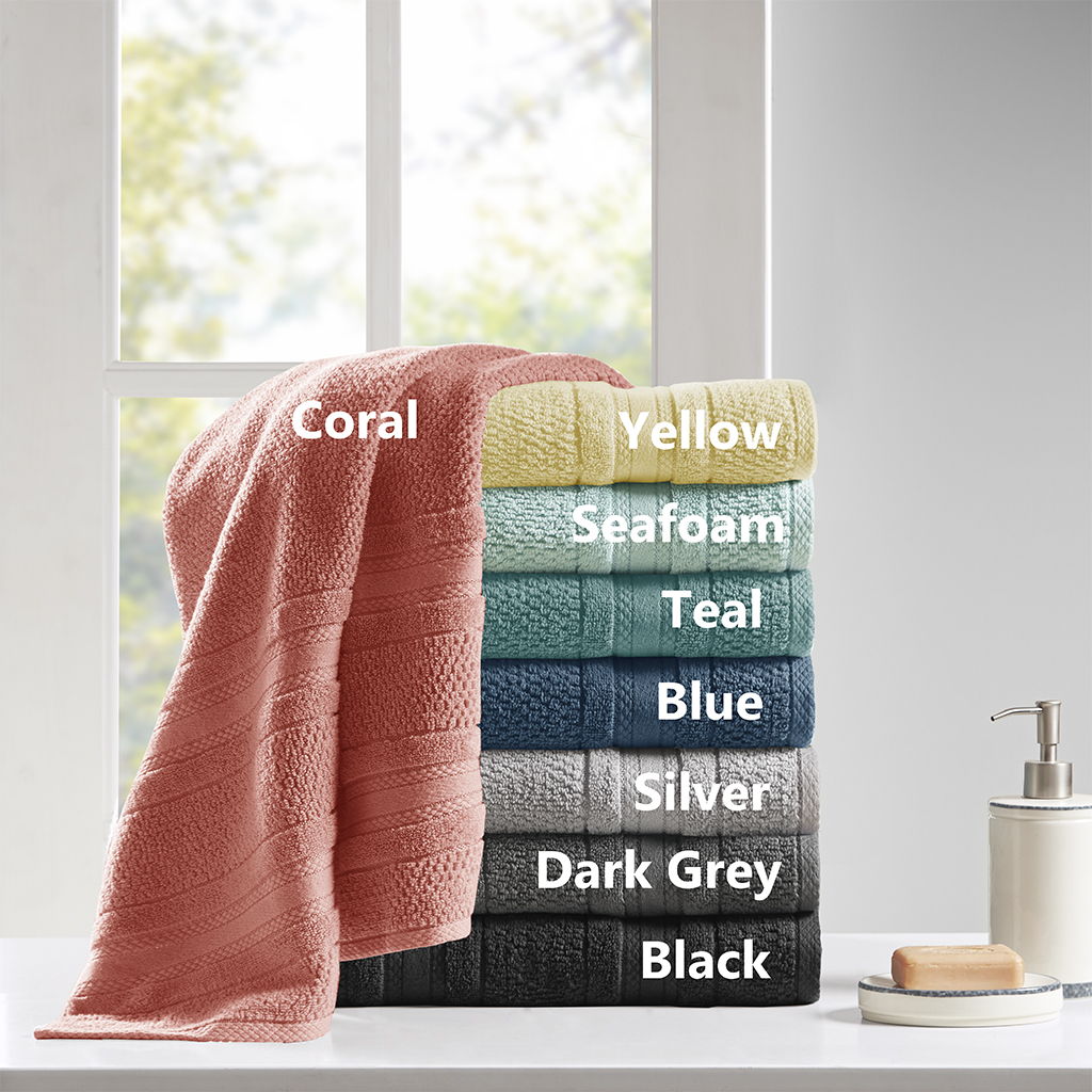 Adrien - 6 Piece Towel Set - Silver