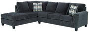 Abinger - Left Arm Facing Chaise 2 Pc Sectional - Smoke