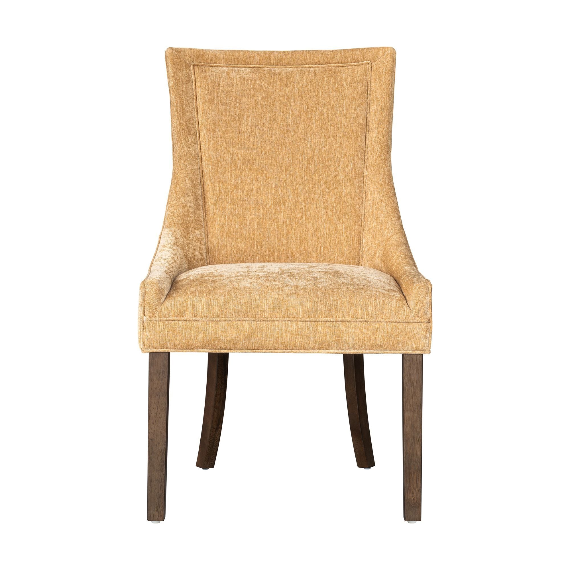 Ultra - Ultra Upholstered Dining Side Chairs With Legs (Set of 2) - Gold