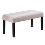 Dining Bench Upholstered - Black / Black / Neutral / Neutral