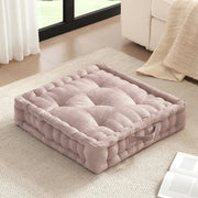 Azza - Poly Square Floor Pillow Cushion - Blush