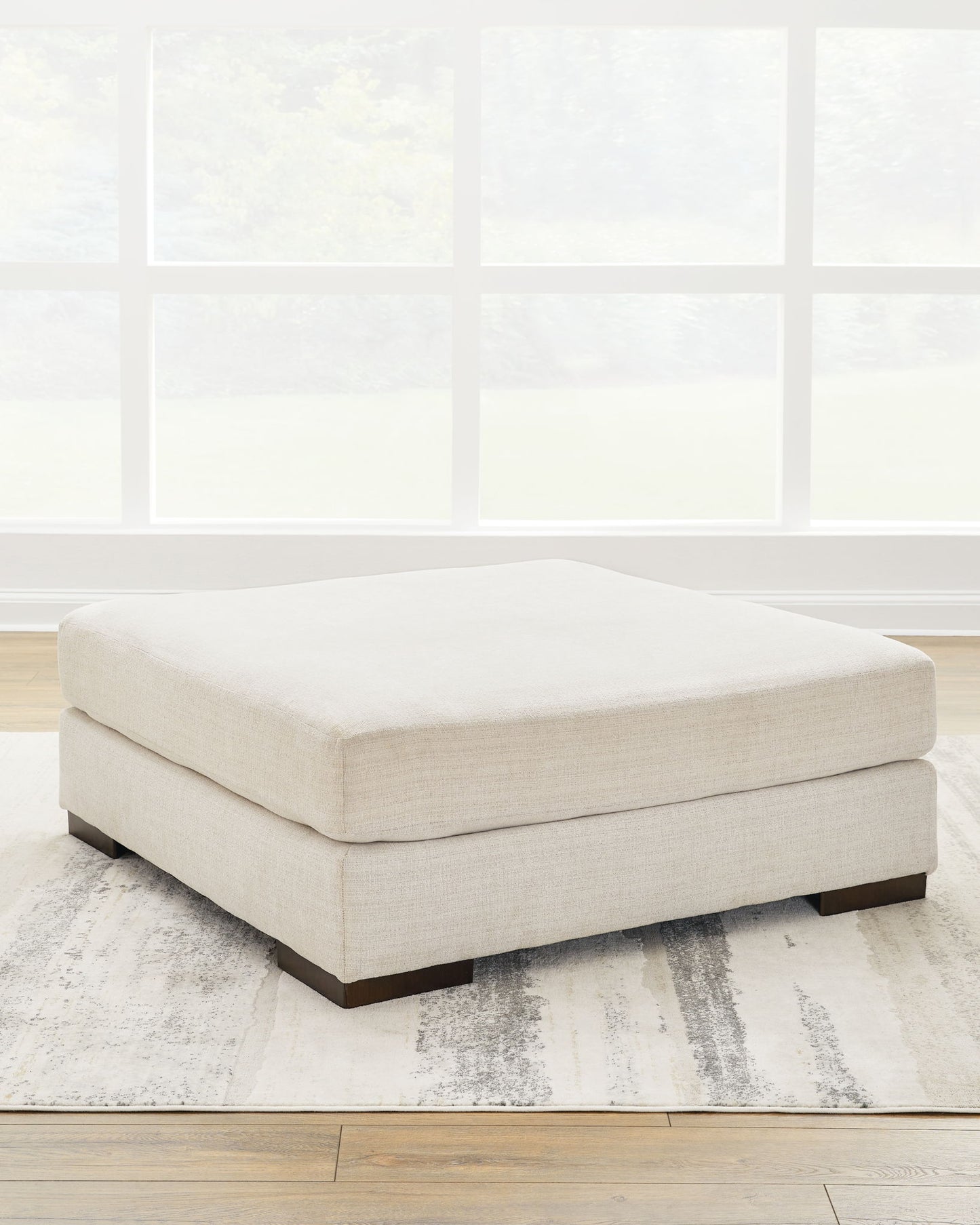 Lyndeboro - Oversized Accent Ottoman - Natural