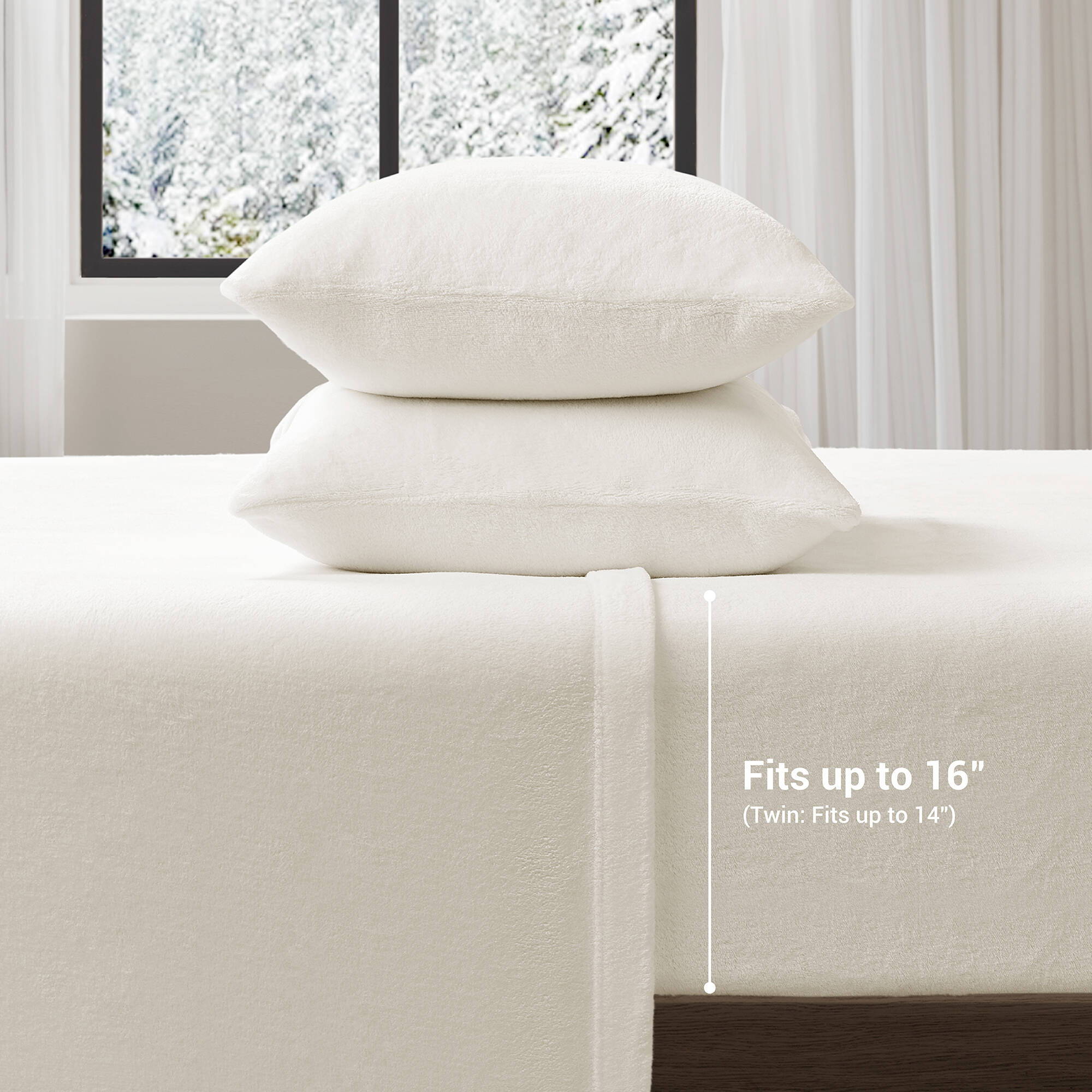 Soloft Plush - Queen Sheet Set - Ivory