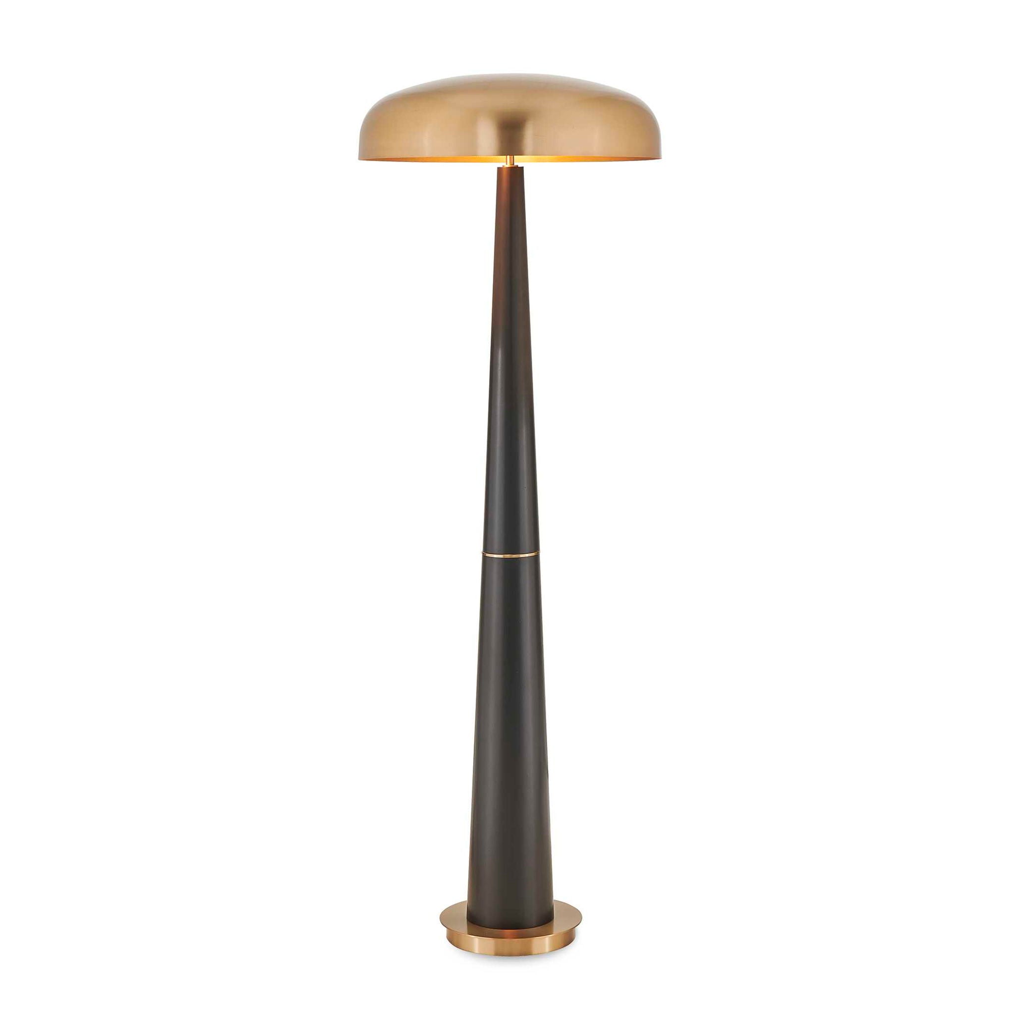 Davis - Floor Lamp - Black,Brass,Gold