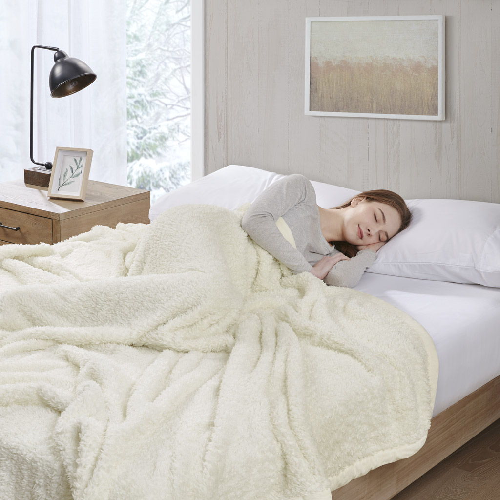 Burlington - King Berber Blanket - Ivory