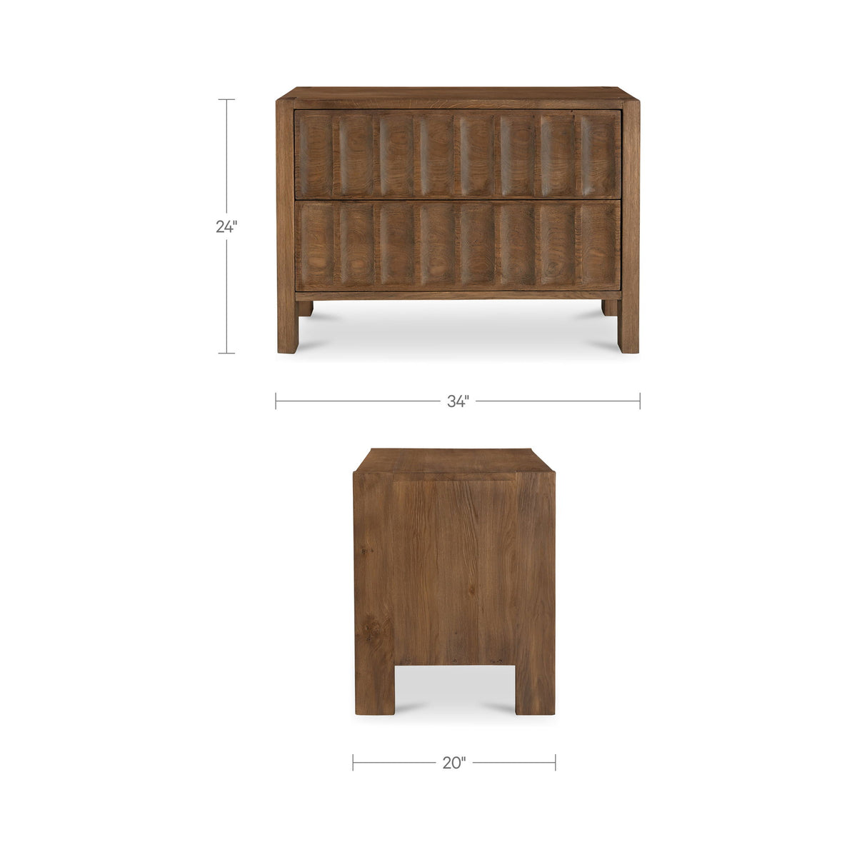 Roland - Nightstand - Brown