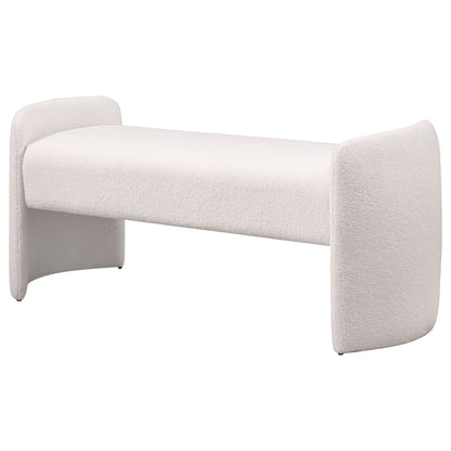 Joshua - Upholstered Accent Bench - Ivory