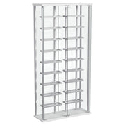 Wine Storage LED Curio Cabinet - Chrome