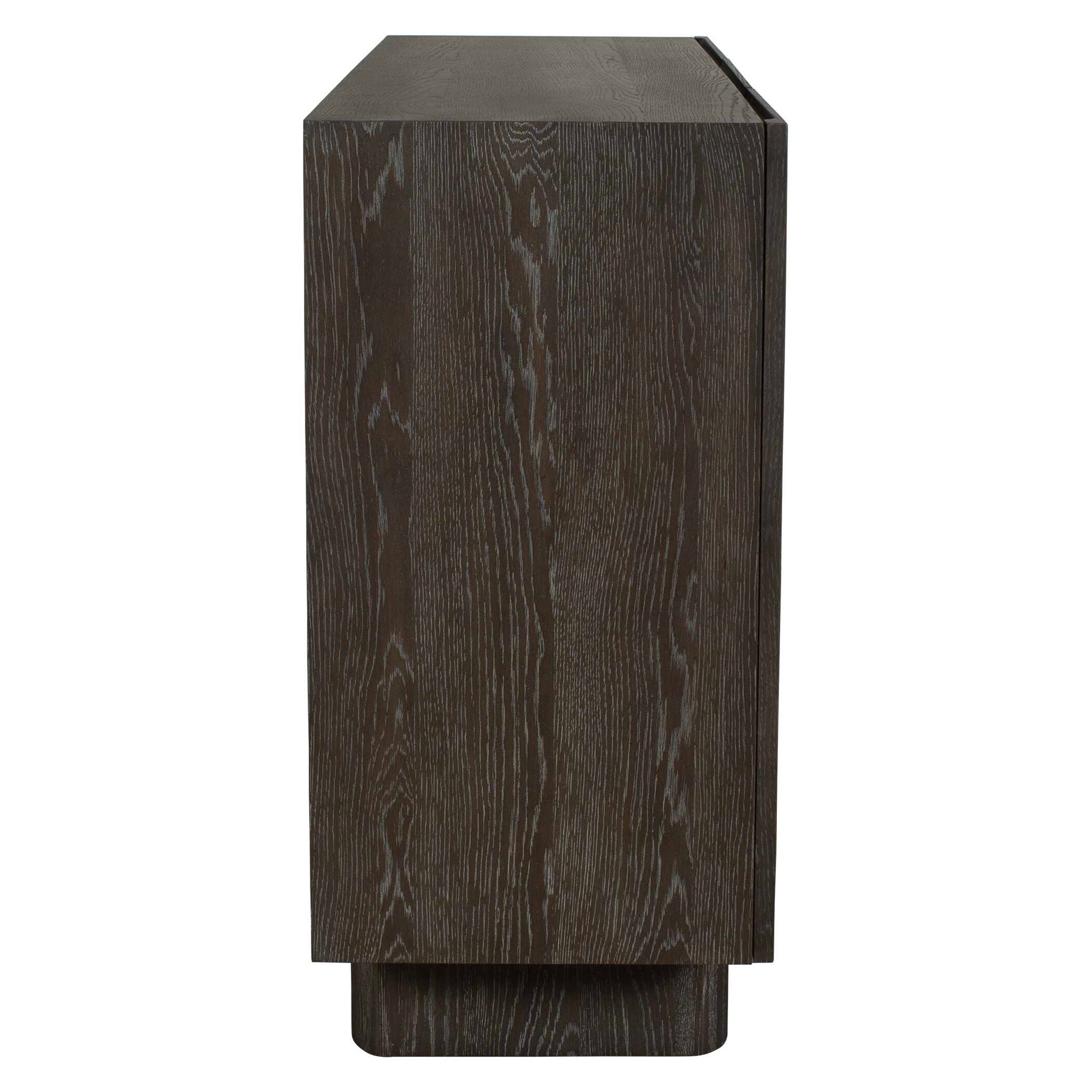 Phineas - 3 Door Modern Cabinet - Woodtone