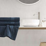 Premium Turkish Cotton 500GSM Plush 2 Piece XL Towel Set - Navy