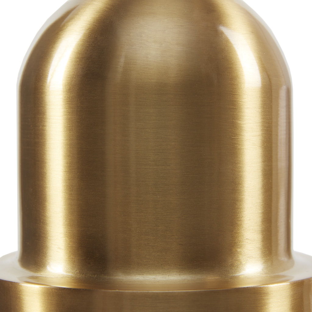 Auburn - Bell Shaped Glass Pendant - Gold / Clear