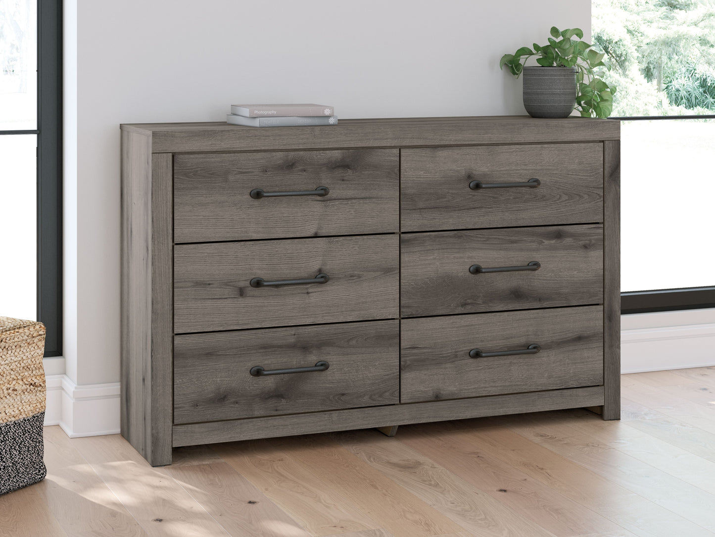 Graystorm - Six Drawer Dresser - Brown Gray