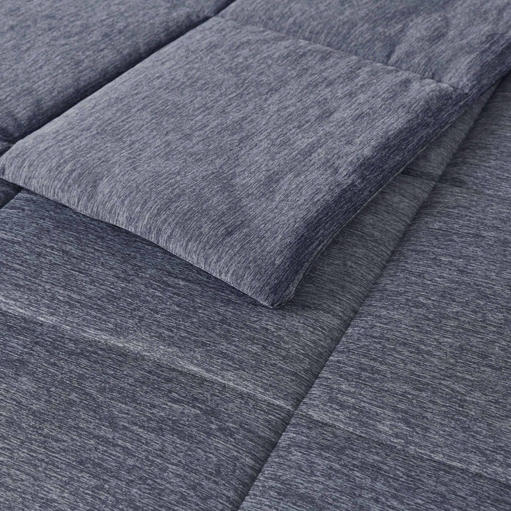 Comfort Cool Jersey Knit - Oversized Down Alternative Comforter - Navy