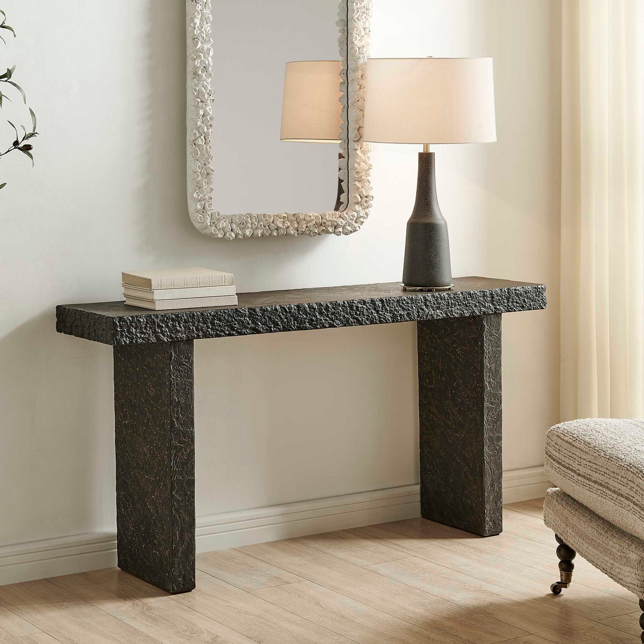 Hagan - Indoor-Outdoor Console Table - Slate