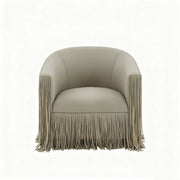 Isle - Swivel Chair With Fringe Accent