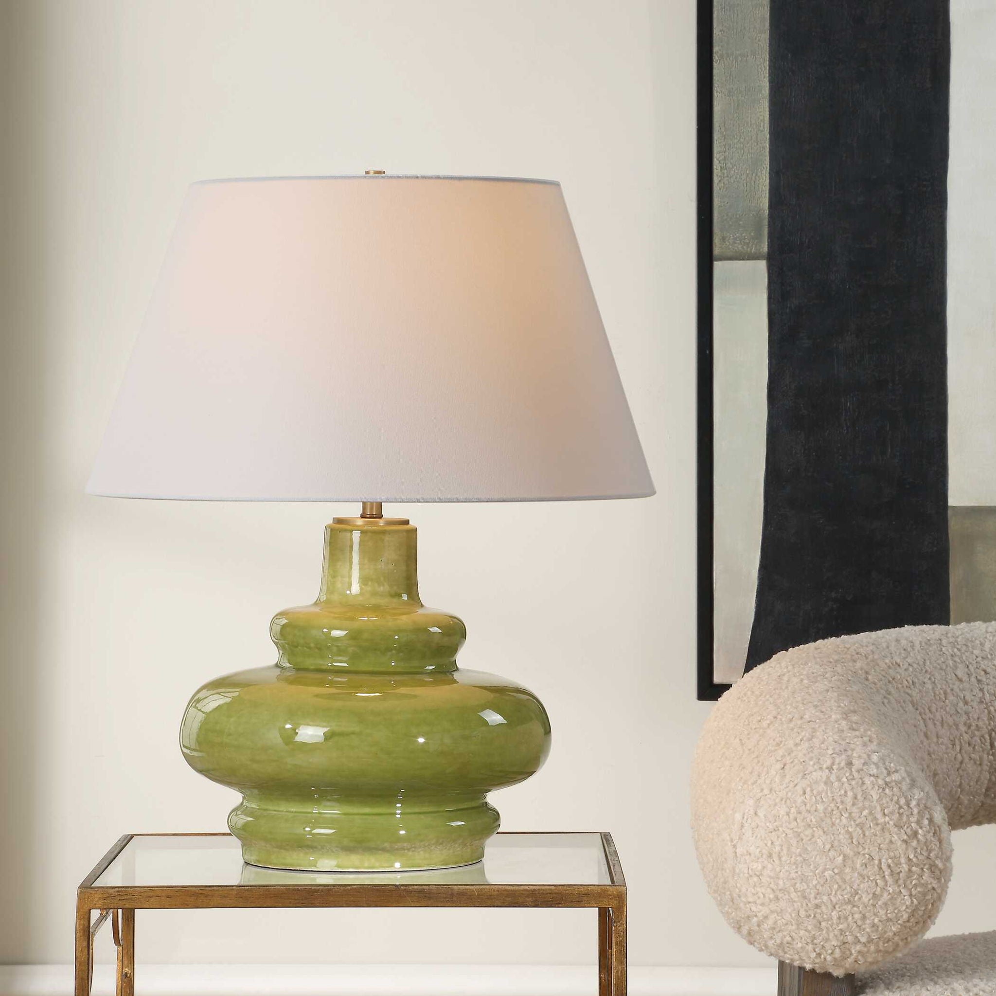 Penny - Table Lamp - Moss Green